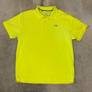 Under Armour Yellow Polo Shirt Vibrant Athletic Style